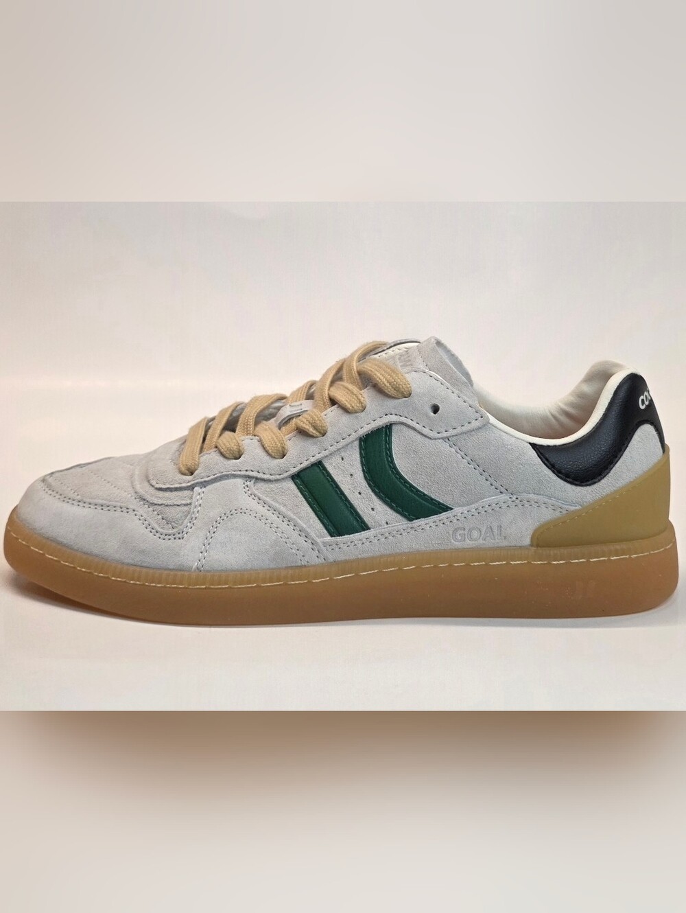 Brand-New Coolway Gray/Green Jay Suede Lifestyle Sneakers  Men’s Size 9